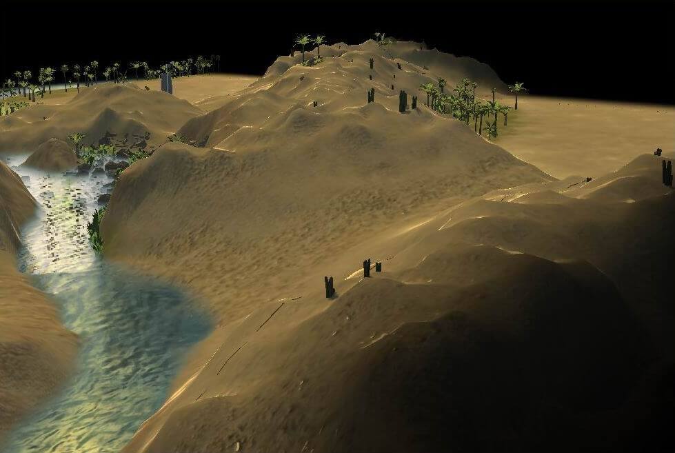 Abnar River Valley Mountain